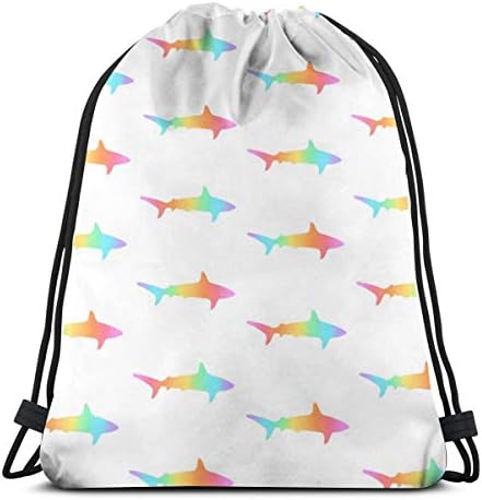 vintage cap Spaced Out, Ind. Shark Is About 2 Inches_45374 3D Print Drawstring Backpack Rucksack Shoulder Bags Gym Bag for Adult 16.9"x14"