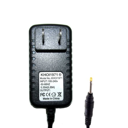 KHOI1971 ® Wall home house charger AC power adapter cable for KURIO KIDS 7 TABLET (BLACK color charger)