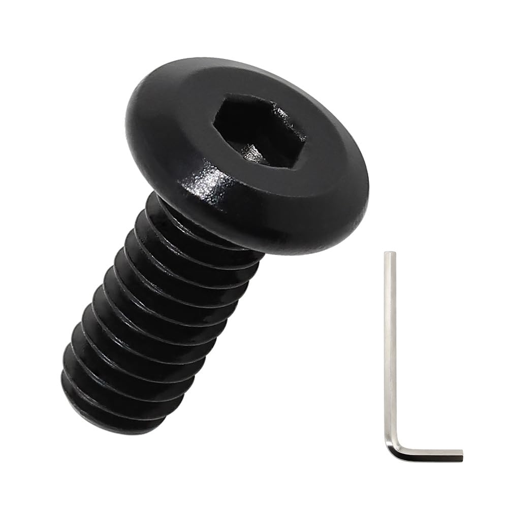 Photo 1 of 1/4-20 x 3/4" Flat Head Hex Socket Cap Screws 25 Pcs, 18-8 (304) Stainless Steel Flat Head Binding Posts Screws, Black Oxide Finish, Fayeploo (with Hex Wrench)