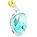 SnorkelinGear V2.0 2017 Full Face Snorkel Mask Set for Adults and Children, Easybreath Snorkeling Gear with 180 Sea View with Universal Waterproof Case and Anti-Fog Spray