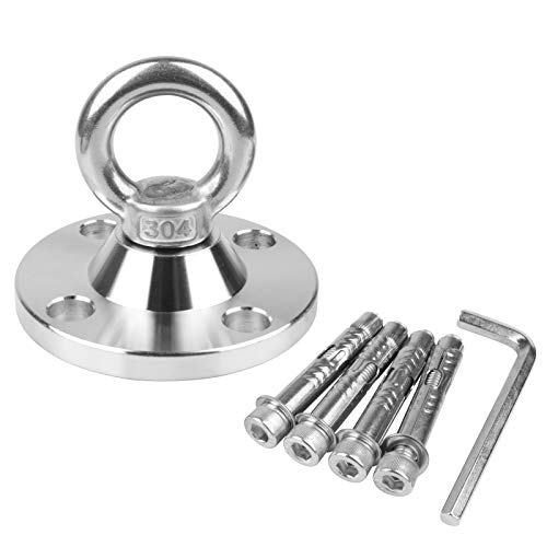 TSSS 360 Grad Drehen Deckenhaken Schaukel Boxsack Hängematte Haken Set - Bis 500kg Tragfähigkeit SUS 304 Edelstahl Wand… – Bild 7