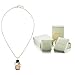 MARENJA Women's Gold Plated Crystal Long Squares Pendant Necklace, 31.5 + 2'' Extender