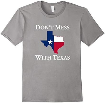 Men's Don't Mess With Texas State Pride Shirt XL Slate