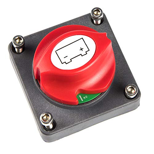 Battery Disconnect Switch Master Isolator Switches for Small Yacht Marine Boat RV Car ATV Vehicles - Thumbnail 3