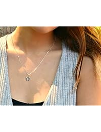 Collar de regalo para novia esposa, plata de ley, bonito abalorio con forma de corazón, ideal para el día de San Valentín