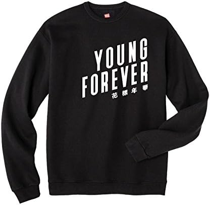 Juju Apparel BTS Kpop Young Forever Women Sweatshirt (XXL)