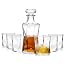 Set Opera Whisky 7 Pezzi - Bottiglia E 6 Bicchieri Da Whisky In Vetro Sonoro