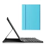 Fintie Blade X1 Keyboard Case for Apple iPad 4th Generation with Retina Display, iPad 3 & iPad 2 Ultra Slim SmartShell Stand Cover with Magnetically Detachable Wireless Bluetooth Keyboard - Blue