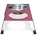 PetFusion Elevated Pet Feeder in Premium Anodized Aluminum (Short 4