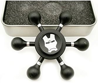 LIONKING USA - High Speed Six Arm Rotation Fidget Spinner Creative Decompression Toys，Perfect Relieve ADHD, Anxiety and Stress - 0497 (Iron Man)