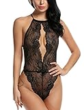 Avidlove Lingerie for Women Teddy One Piece Lace Babydoll Bodysuit