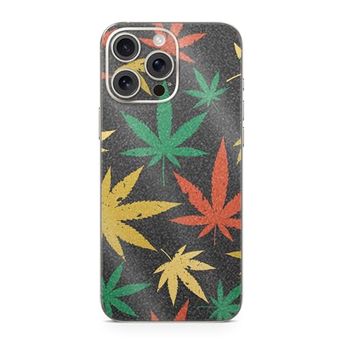 Glossy Glitter Phone Skin Compatible with Apple iPhone 16 Pro Max - Rastafari K…