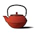 Old Dutch Mini Cast Iron Tokyo Teapot, 11-Ounce, Red