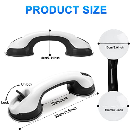 Shower Handle 2 Pack 12 inch Grab Bars for Bathtubs and Showers Shower