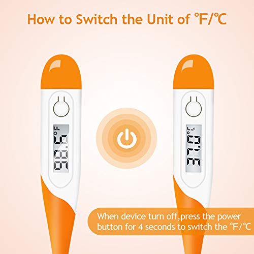 Professional Fast Reading Waterproof Digital Oral Thermometer with