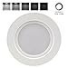 TORCHSTAR 12-Pack 4 Inch LED Recessed Retrofit Downlight, Baffle Trim, Dimmable Retrofit Recessed Lighting with LED Driver, 10W (65W Equiv.), CRI 90, UL Listed, 655lm, 5000K Daylight, Wet Location