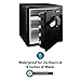 SentrySafe Fireproof and Waterproof Steel Home Safe with Keypad, Floor Safe with Interior Lighting and Shelves, 1.23 Cubic Feet, 17.8 x 16.3 x 19.3 Inches, SFW123FUL