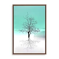 Framed Canvas Wall Art Tree Canvas Prints Home Artwork Decoration for Living Room,Bedroom - 16x24 inches