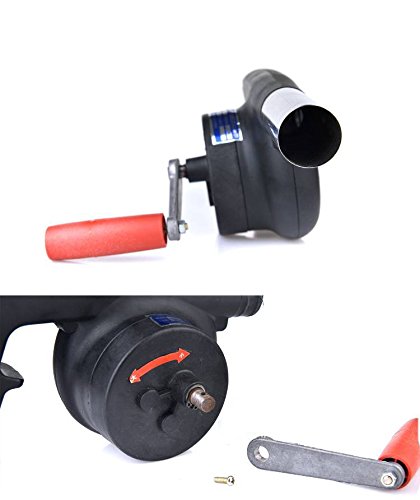 Fbest Outdoor Cooking BBQ Fan Air Blower For Barbecue Fire Bellows Hand Crank Tool for Picnic Camping stove accessories