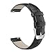 22mm Quick Release Universal Watch Band, MoKo Leather Crocodile Pattern Strap for Amazfit/Samsung Gear S3 Frontier/S3 Classic/Motorola Moto 360 2nd Gen 46mm/Garmin Vivomove/Huawei 2 Classic, BLACK