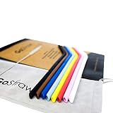 Reusable Silicone Drinking Straws | Set of 8 Standard Regular Size Straw Non-Rubber, BPA Free with Cleaning Brush and Microfiber Pouch by GoStraw