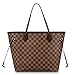 Womens Shoulder Bag (MM 32cm, brown damier with pink inside)