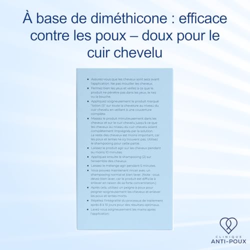 Clinique Double Power Lice Kills Lice Nits Effectively Kills Lice and Nits Lice Treatment Kit, Dimethicone Lotion and Shampoo for Adults and Children, Eucalyptus Scent