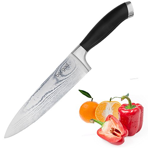 Chef Knife, beegod Pro 8-Inch Stainless-Steel Chef's Knife for
Professional Chef for Easy Hand-held