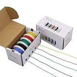 StrivedayTMFlexible Silicone Wire 20awg Electric wire 20 gauge Coper Hook Up Wire 300V Cables electronic stranded wire cable electrics DIY BOX-1