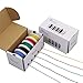 Striveday 28AWG Flexible Silicone Hook Up Wire - 28 Gauge Tinned Copper Stranded Cable, 600V High Temp Resistant, DIY Electronics, Robotics, LED Projects (Box-1)
