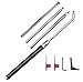 Wood Turning tool set Carbide Tipped Lathe Finisher/Rougher/Detailer/Hollower Tool Set（4pcs Bar+1pcs Handle） With Round/Square/Diamond Carbide Insert and Screw and Wrench