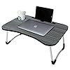 GROSSe-Laptop-Bed-Table-Lap-Standing-Desk-for-Bed-and-Sofa-Breakfast-Bed-Tray-Laptop-Lap-Desk-Folding-Coffee-Tray-Notebook-Stand-Reading-Holder-for-Couch-Floor-Kids60-x-40-cm-Black GROSSē Laptop Bed Table Lap Standing Desk for Bed and Sofa Breakfast Bed Tray Laptop Lap Desk Folding Coffee Tray…