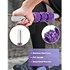 Glymnis-4-in-1-Foam-Rollers-for-Deep-Tissue-Muscle-Relax-Massage-with-1-Massage-Stick-and-2-Massage-Balls-Lightweight-Trigger-Point-Massage-Fitness-Physio-Gym-Purple Glymnis 4 in 1 Foam Rollers for Deep Tissue Muscle Relax Massage with 1 Massage Stick and 2 Massage Balls Lightweight Trigger Point Massage Fitness Physio Gym (Purple)