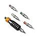 EZTAT2 Bat Tattoo Cartridge Grip Black with Golden Vice for Rotary Tattoo Machine Needles