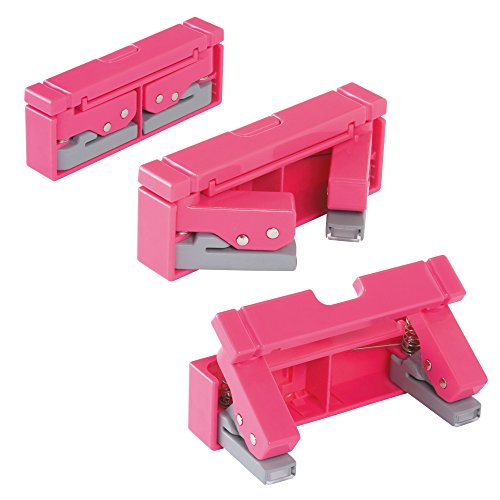 LIHIT LAB. Transformable Compact Punch, 2 Holes (Black)