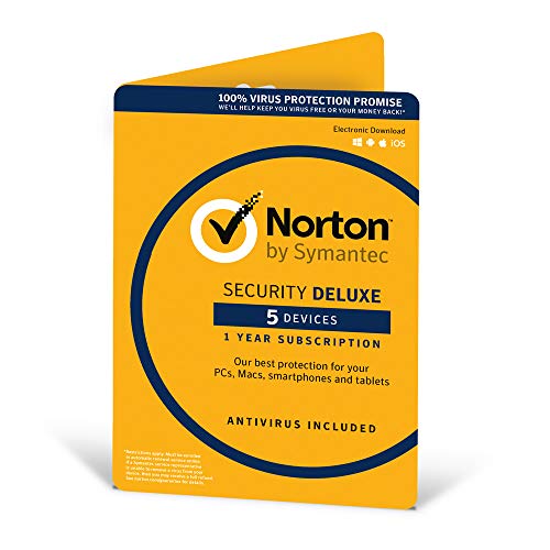Symantec Norton Security Deluxe 3.0 - 1 User, 5 Devices, 12 Months License Card (Pc/Mac)