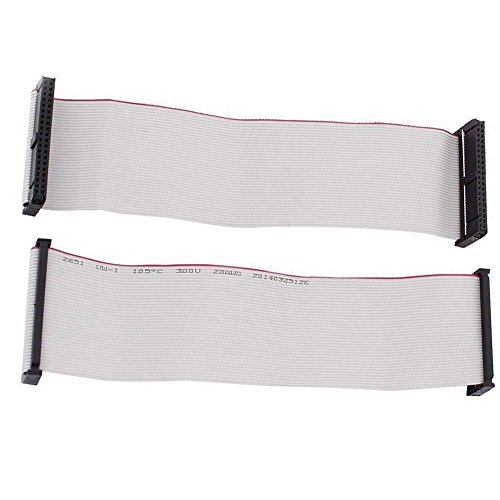 Yohii 10Pcs 40Pin 9.8" IDE PATA Flat Ribbon Cable Female to Female Extension Cable