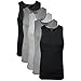 Gildan Men's A-Shirts 4 Pack, Grey/Black, XX-Large
