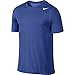 NIKE Men's Dri-FIT Cotton 2.0 Tee, Game Royal/Game Royal/White, Large