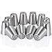 BlueFire 12pcs/Set Russian Piping Tips With Stainless Steel, Cake Cupcake Pastry Icing Frosting Decorating Tulip Nozzles Tips
