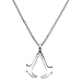 Graceful Goods Assassin Gamer Silver Tone Pendant Necklace