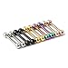 Ruifan 316L Stainless Steel Tongue Nipple Shield Barbell Ring Bar Body Piercing Retainer 14G 2-10PCS