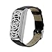 Band + Frame For Fitbit Flex; Mosunx Leather Accessory Bangle Watch Band Wrist Strap + Metal Frame For Fitbit Flex (Sliver)