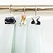 Doupoo Home Decorative Handbag High-Heel Shoes Lipsticks Shower Curtain Hooks Rings Make Up Set of 12