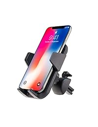 Fugetek Universal Smartphone Car Air Vent Holder, Adjustable Mount Cradle, One Touch Release, Durable, Compatible with iPhone XR XS Max, XS X, 8 8P, 7 7P, Galaxy S10,S9,S8, HTC, Google (Grey)