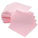 JUANYA 50pcs Jewelry Cleaning Cloth Polishing Cloth for Sterling Silver Gold Platinum (Pink)
