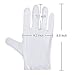 Vastar 14 Pairs 8.6 Inch White Cotton Gloves, Work Gloves For Coin Jewelry Silver Inspection, Large