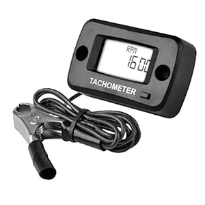 Jayron LCD Digitale Benzine Inductieve Toerenteller Gauge Waterdicht voor Motorfiets Motocross grasmaaier Sneeuwblazer…