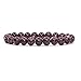 Natural Lepidolite Lithium Mica Handmade Gemstone 8mm Round Beads Elastic Bracelet 7 Inch