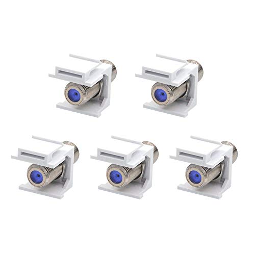 VCE (5 Pack) 3 GHz Nickel-Plated RG6 Keystone Jack Insert